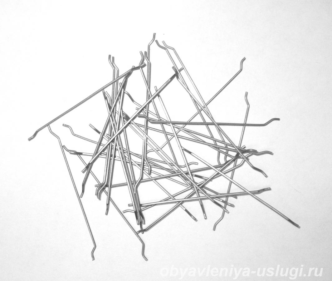 Фибра анкерная, проволочная 0,75-50 и 0,75-60 - Донецк